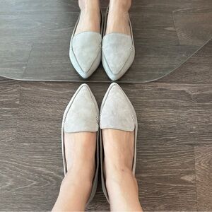 Steve Madden Gray Suede pointy flats